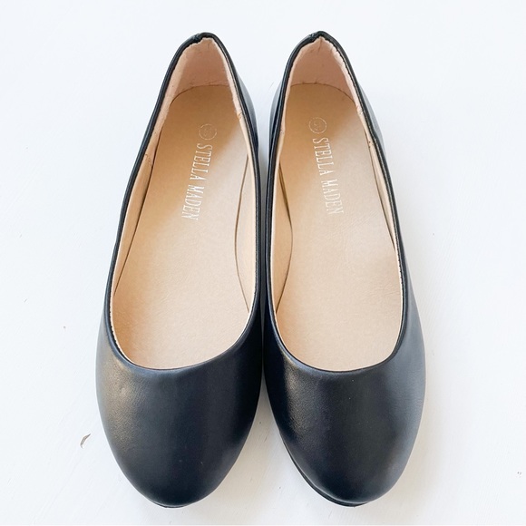 Stella Maden Shoes - Stella Maden Black Flats F10128